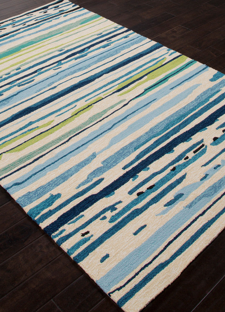 media image for colours collection sketchy lines rug in blue white design by jaipur 2 287