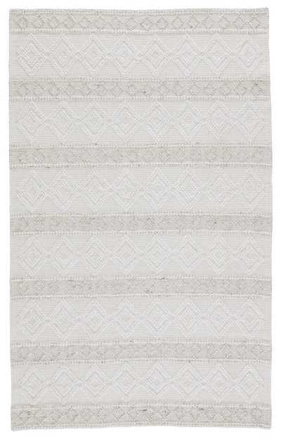 product image of Adelie Indoor/Outdoor Trellis White & Light Grey Rug by Jaipur Living 579