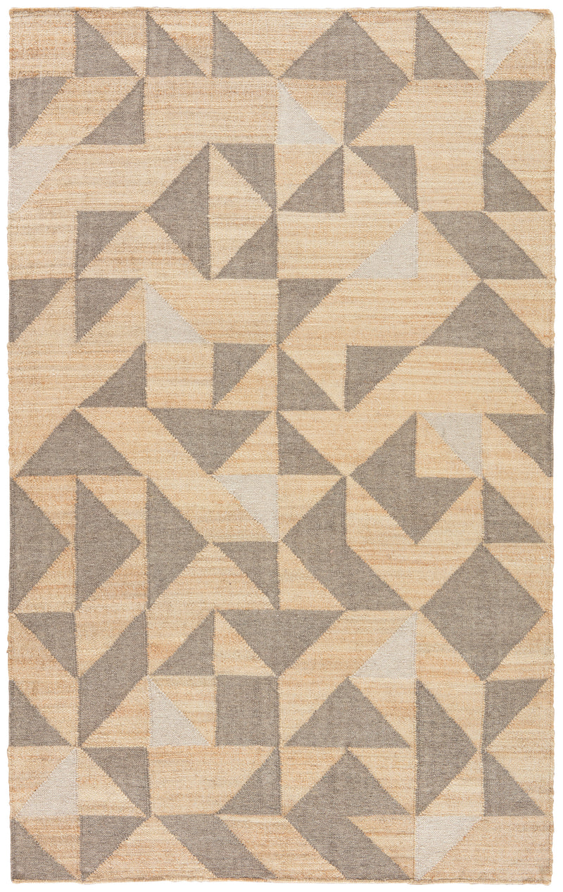 media image for Utah Handmade Geometric Beige & Gray Area Rug design by Jaipur 26