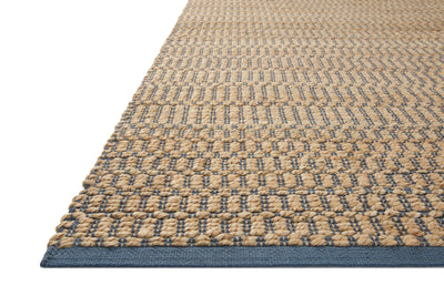 product image for Colton Hand Woven Natural/Navy Rug 27