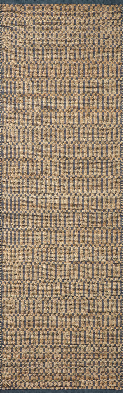 product image for Colton Hand Woven Natural/Navy Rug 52