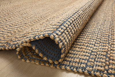 product image for Colton Hand Woven Natural/Navy Rug 53