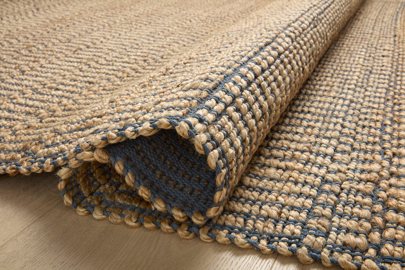 media image for Colton Hand Woven Natural/Navy Rug 235