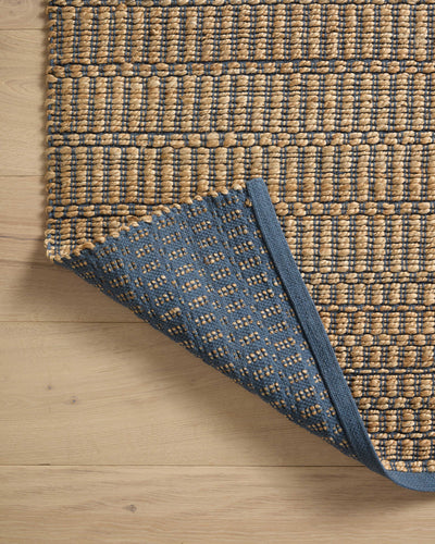 product image for Colton Hand Woven Natural/Navy Rug 4