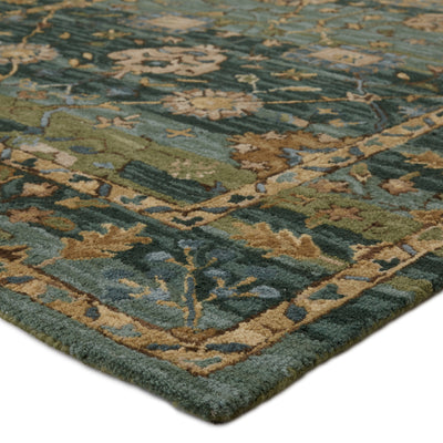 product image for ahava handmade oriental green blue rug by jaipur living 2 52