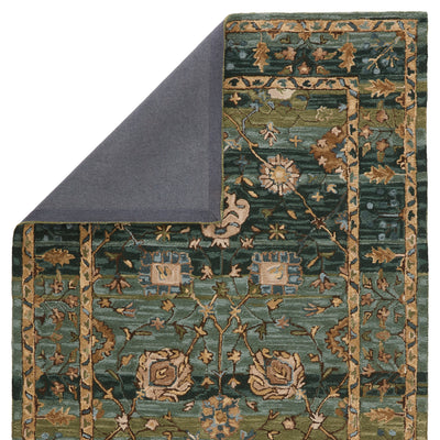 product image for ahava handmade oriental green blue rug by jaipur living 3 35