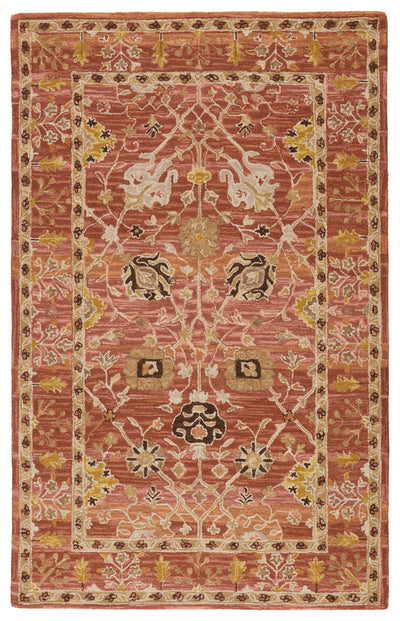 product image of ahava handmade oriental pink gold rug by jaipur living 1 561