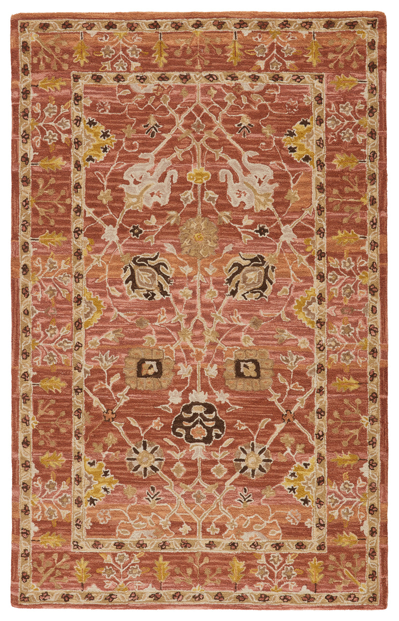 media image for ahava handmade oriental pink gold rug by jaipur living 1 23