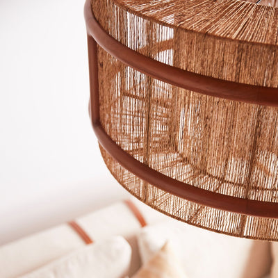 product image for wood jute chandelier by woven wjhplg na 3 43