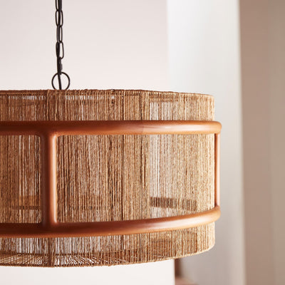 product image of wood jute chandelier by woven wjhplg na 1 559