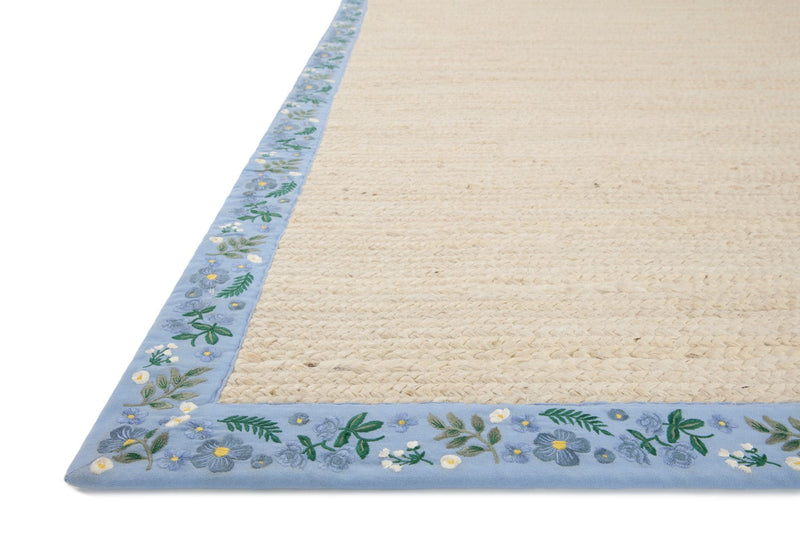 media image for costa braided ivory periwinkle rug by rifle paper co x loloi costcos 01ivpr160s 2 227