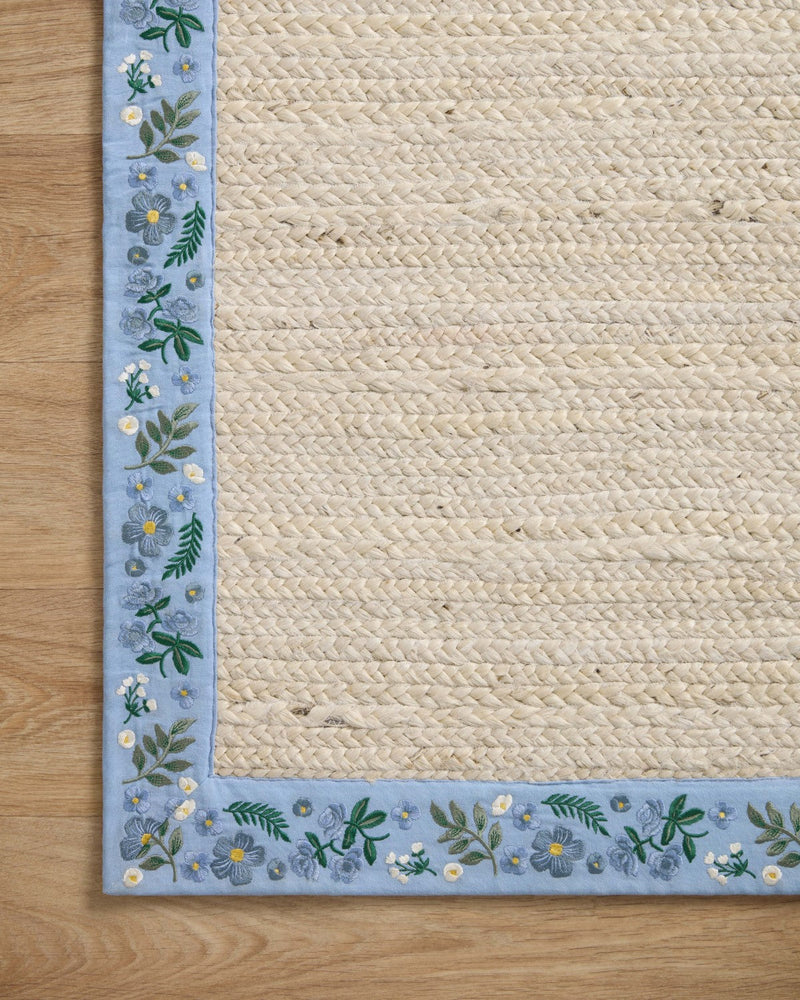 media image for costa braided ivory periwinkle rug by rifle paper co x loloi costcos 01ivpr160s 3 236