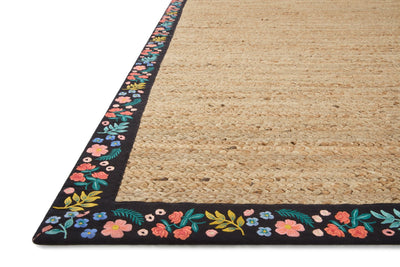 product image for costa braided natural black rug by rifle paper co x loloi costcos 01nabl160s 2 18