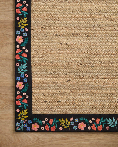 product image for costa braided natural black rug by rifle paper co x loloi costcos 01nabl160s 3 20