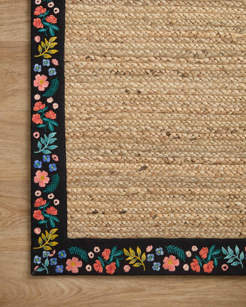 media image for costa braided natural black rug by rifle paper co x loloi costcos 01nabl160s 3 273