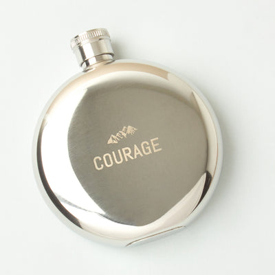 product image for stainless steal hip flask courage 1 22