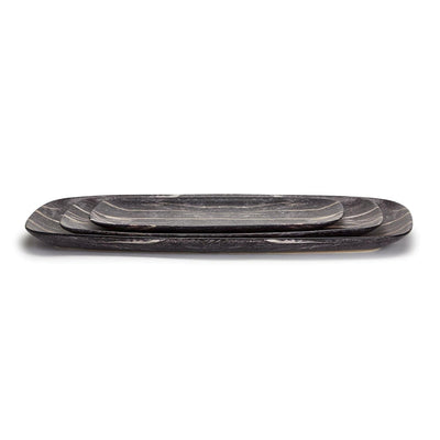 product image for Pale Moon Ebony Faux Wood Platter - Set of 3Pale Moon Ebony Faux Wood Platter - Set of 3 56