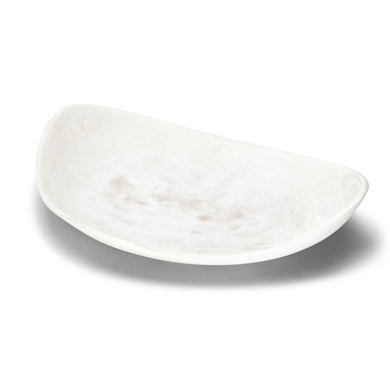 media image for archipelago white cloud marbleized organic shaped platter 1 211
