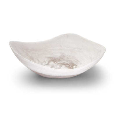 product image of archipelago white cloud marbleized organic shaped bowl 1 550