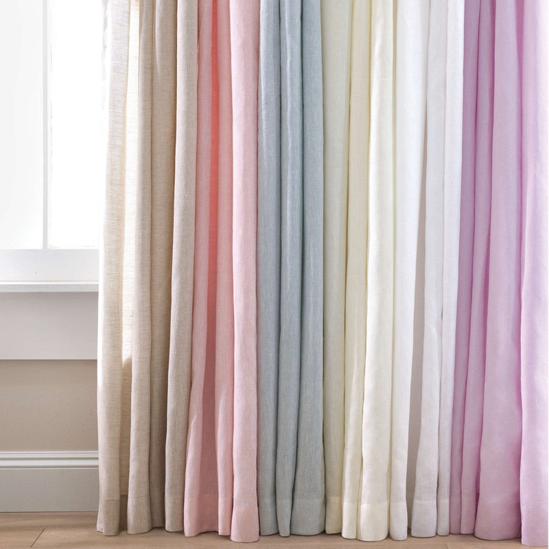 media image for lush linen ivory curtain panel by annie selke pc2360 w115108 2 213