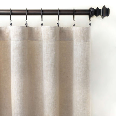 product image of lush linen natural curtain panel by annie selke pc2361 w115108 1 56