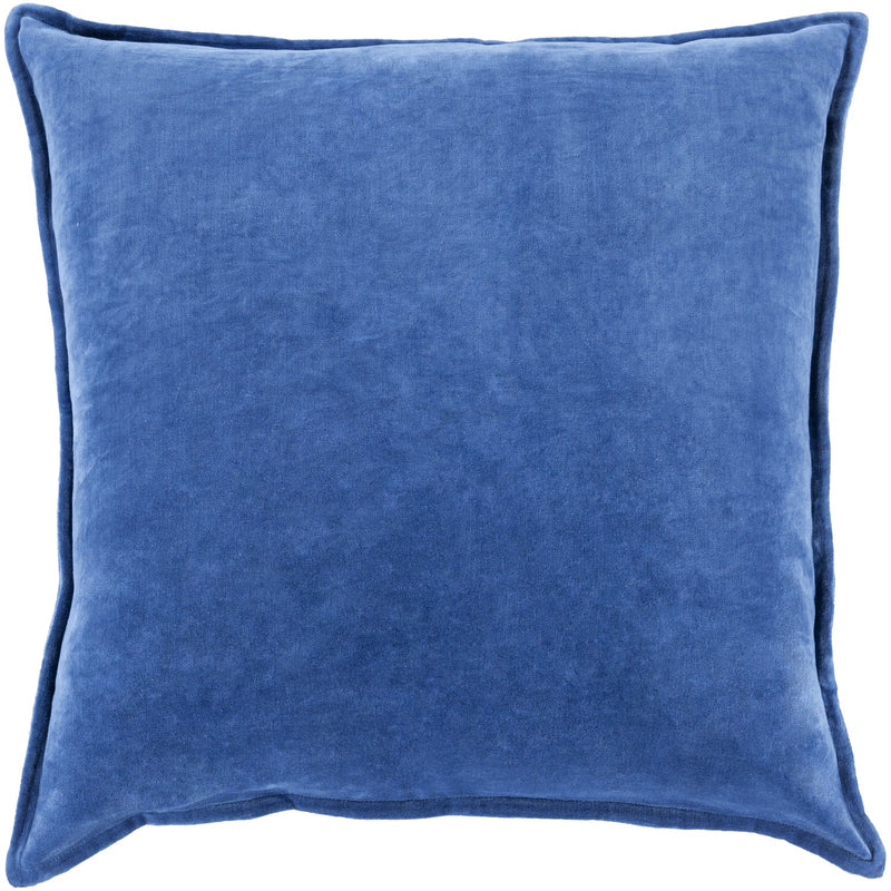 media image for cotton velvet velvet pillow in dark blue by surya 2 221