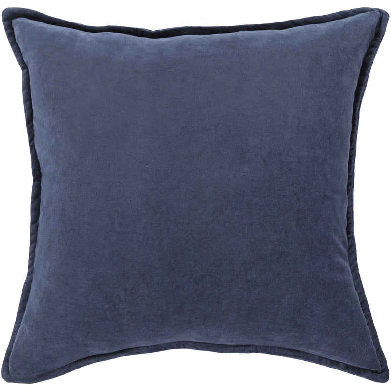 media image for cotton velvet velvet pillow in navy by surya 2 292