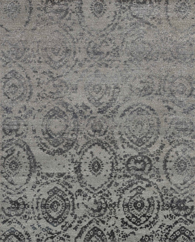product image for Cyrus Hand Knotted Grey/Indigo Rug 1 97