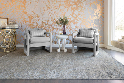 product image for Cyrus Hand Knotted Grey/Indigo Rug 3 7
