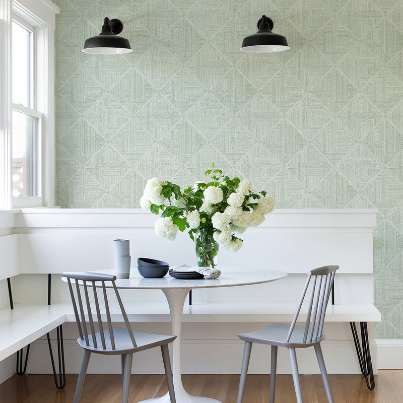 media image for Cade Green Geometric Wallpaper from the Scott Living II Collection by Brewster Home Fashions 296