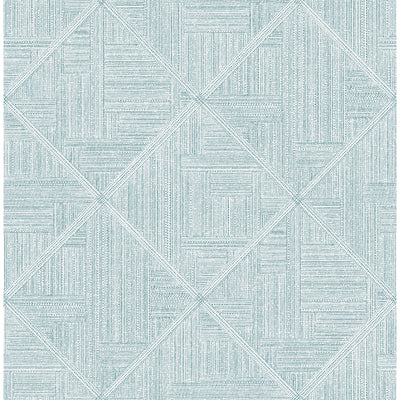 product image of Cade Teal Geometric Wallpaper from the Scott Living II Collection by Brewster Home Fashions 511