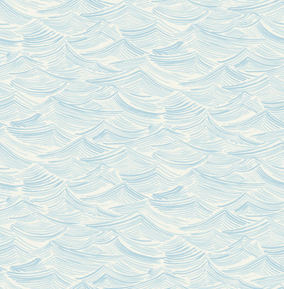 product image of Calm Seas Wallpaper in Sky Blue from the Day Dreamers Collection by Seabrook Wallcoverings 542