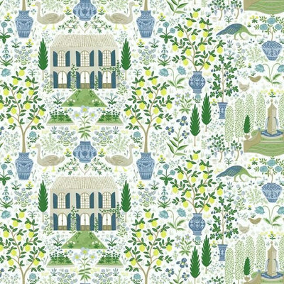 product image of Camont Wallpaper in Blue-Green from the Rifle Paper Co. Collection by York Wallcoverings 594