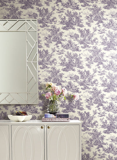 product image for Campagne Toile Wallpaper by Ashford House for York Wallcoverings 99