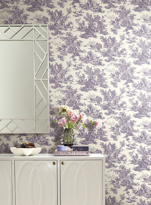 media image for Campagne Toile Wallpaper by Ashford House for York Wallcoverings 221