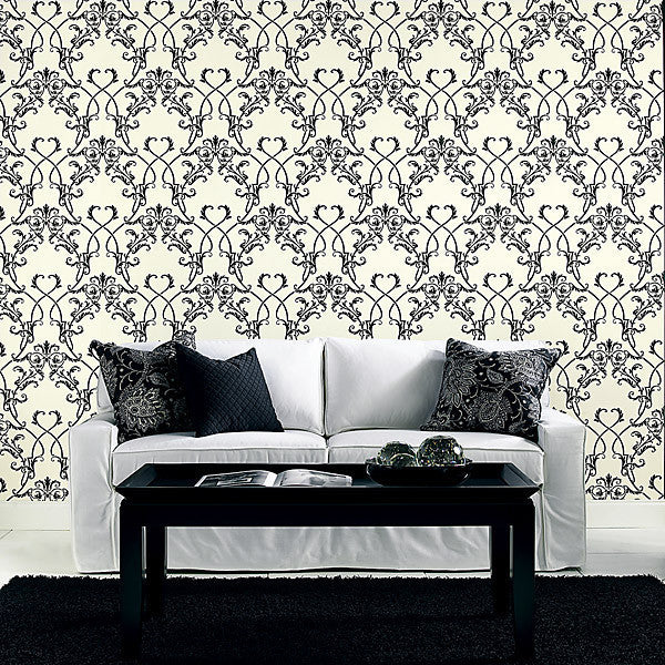 media image for Candela Chandelier Wallpaper in Brown by Brewster Home Fashions 265