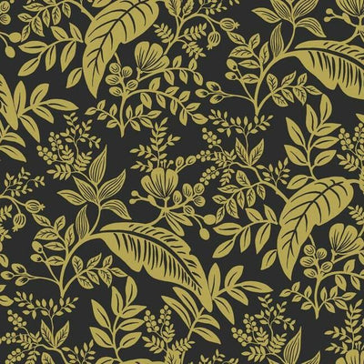 product image of Canopy Wallpaper in Gold and Black from the Rifle Paper Co. Collection by York Wallcoverings 55