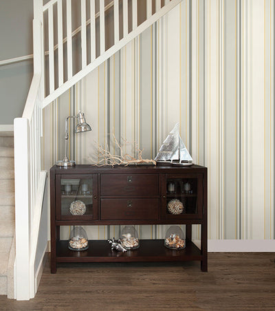 product image for Cape Elizabeth Stripe Wallpaper from the Seaside Living Collection by Brewster Home Fashions 80
