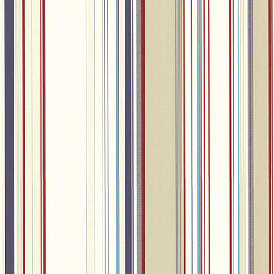 product image of Cape Elizabeth Red Stripe Wallpaper from the Seaside Living Collection by Brewster Home Fashions 552