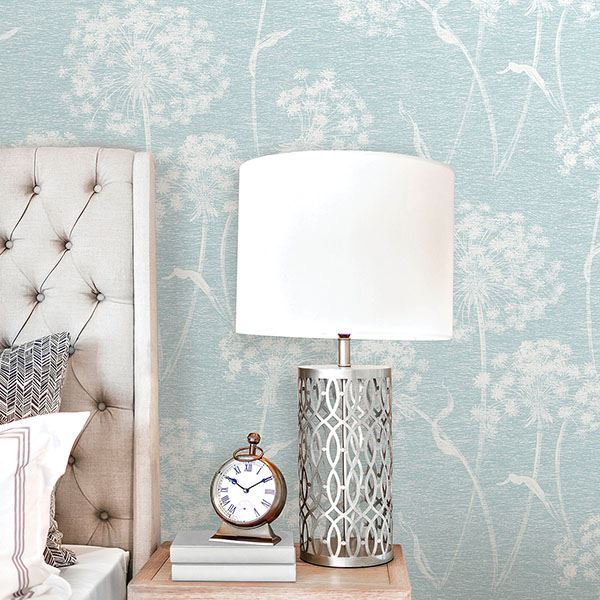 media image for Carolyn Dandelion Wallpaper in Light Blue from the Nature by Advantage Collection by Brewster Home Fashions 25