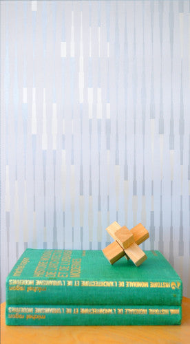 media image for Cascade Wallpaper in Silver Rain design by Jill Malek 231