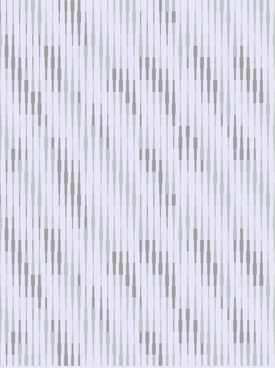 product image of sample cascade wallpaper in silver rain design by jill malek 1 57