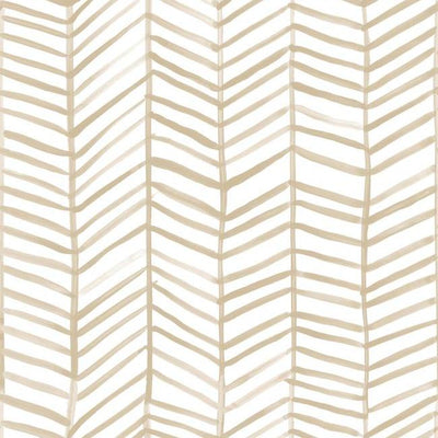 product image of Cat Coquillette Herringbone Peel & Stick Wallpaper in Neutral by RoomMates for York Wallcoverings 557