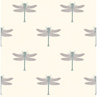 product image of Catalina Wallpaper in Black, White, and Aqua from the Tortuga Collection by Seabrook Wallcoverings 55