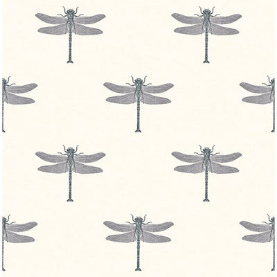 product image for Catalina Wallpaper in Black, White, and Silver from the Tortuga Collection by Seabrook Wallcoverings 87