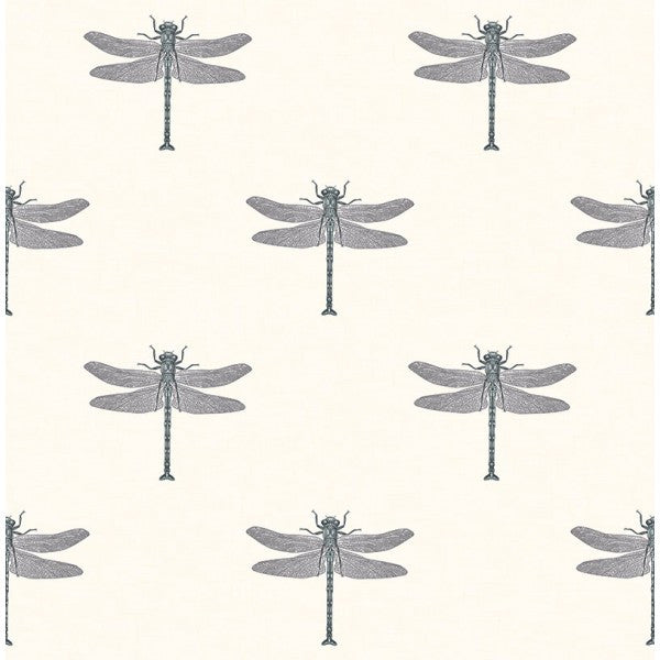 media image for Catalina Wallpaper in Black, White, and Silver from the Tortuga Collection by Seabrook Wallcoverings 283