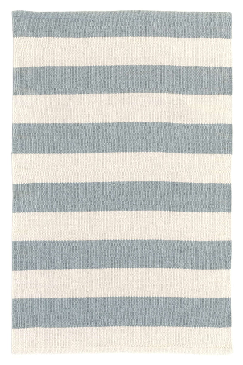 media image for catamaran stripe light blue ivory indoor outdoor rug by annie selke rdb197 1014 1 211
