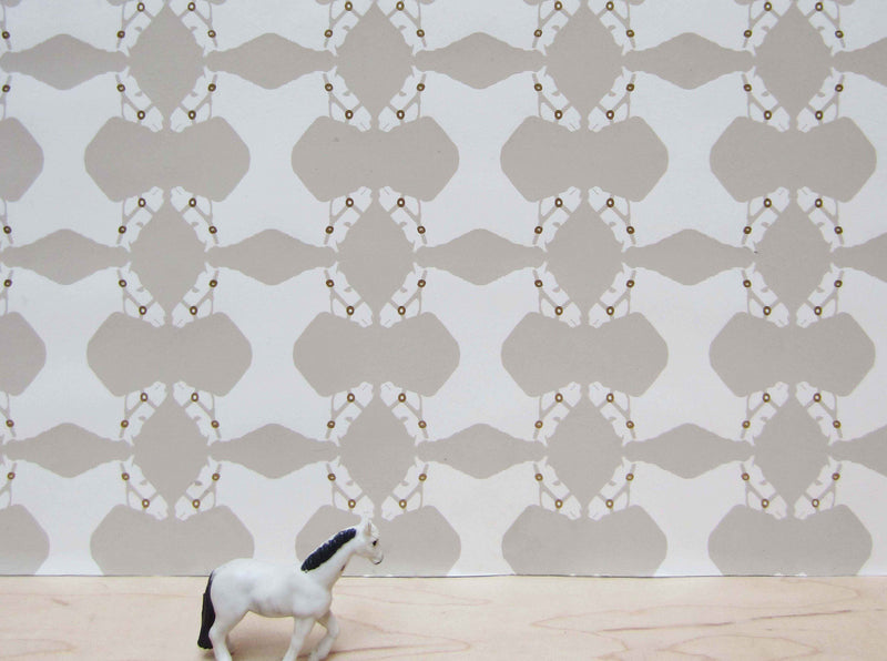 media image for Cavalry Wallpaper in Sand Gray design by Cavern Home 290