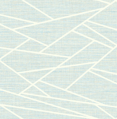 product image of Cecita Puzzle Wallpaper in Blue from the Lugano Collection by Seabrook Wallcoverings 558