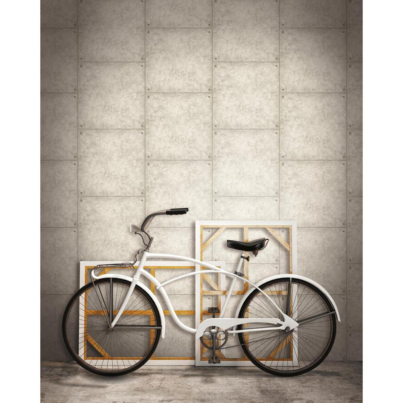media image for Cement Peel & Stick Wallpaper in Grey by RoomMates for York Wallcoverings 293